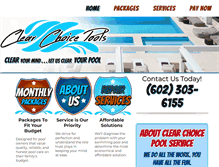 Tablet Screenshot of clearchoicepoolpros.com